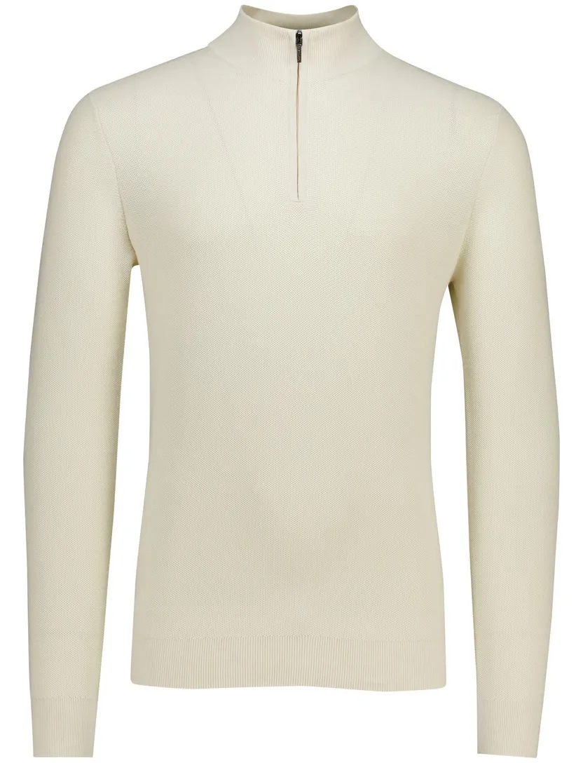 off white Napoli Pulciano half zip trui