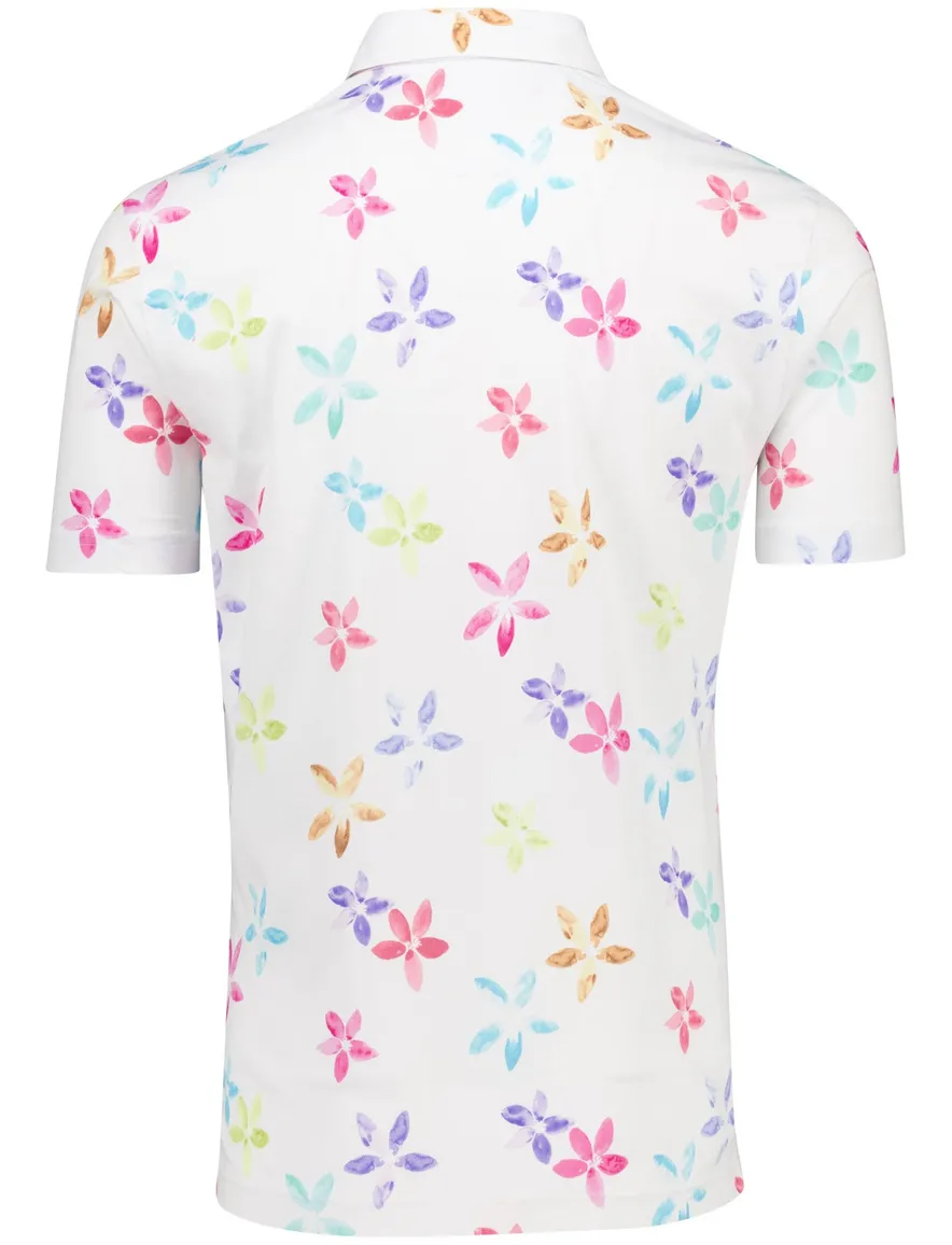 Eden Valley polo wit regular fit korte mouw katoen