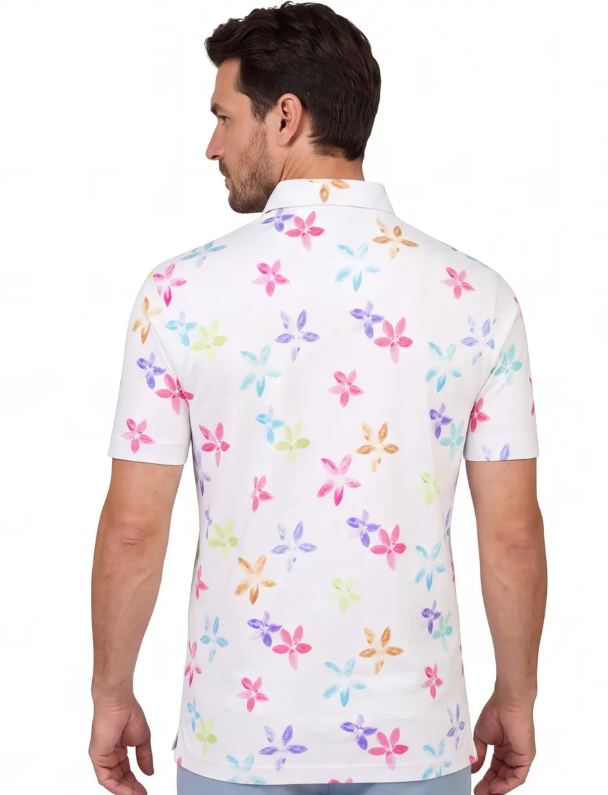 Eden Valley polo wit regular fit korte mouw katoen