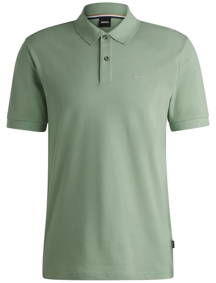 Bonneterie Pallas poloshirt groen effen