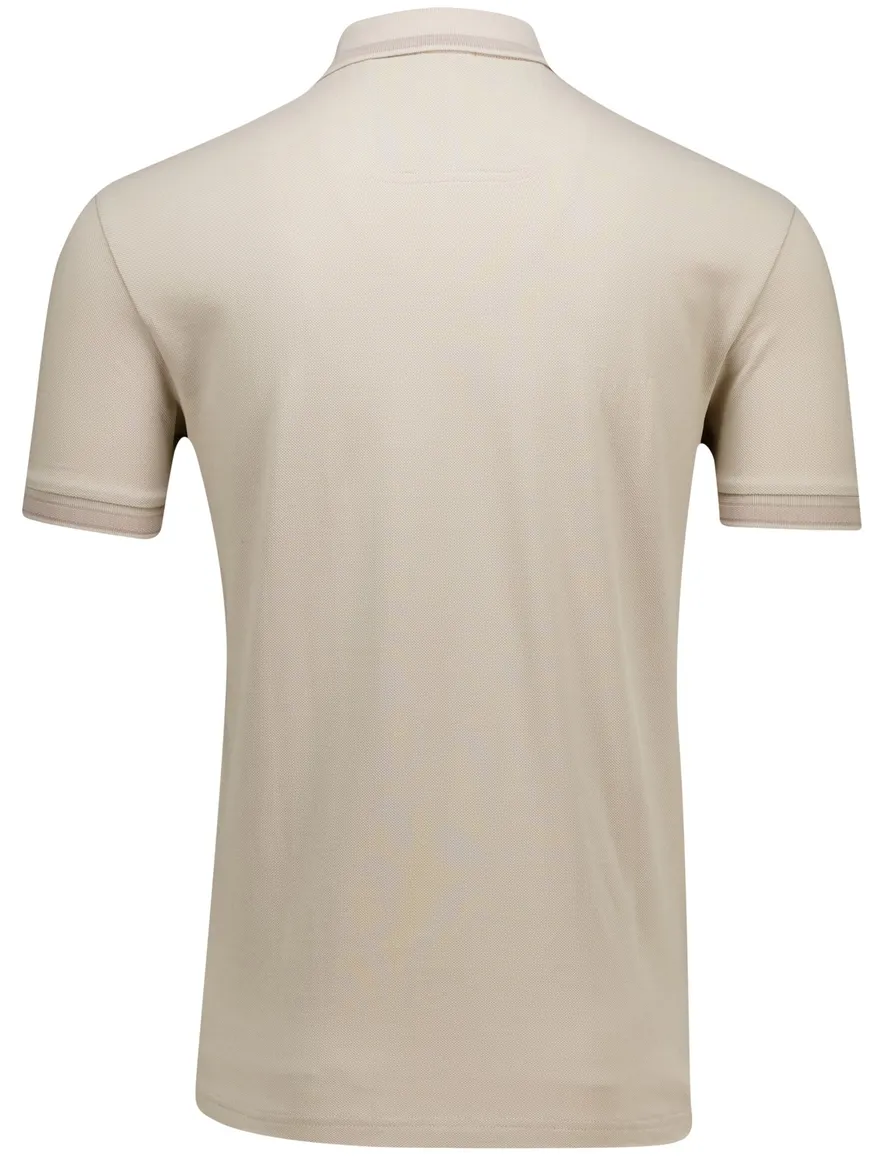 Boss Green Paddy normale fit effen beige katoen