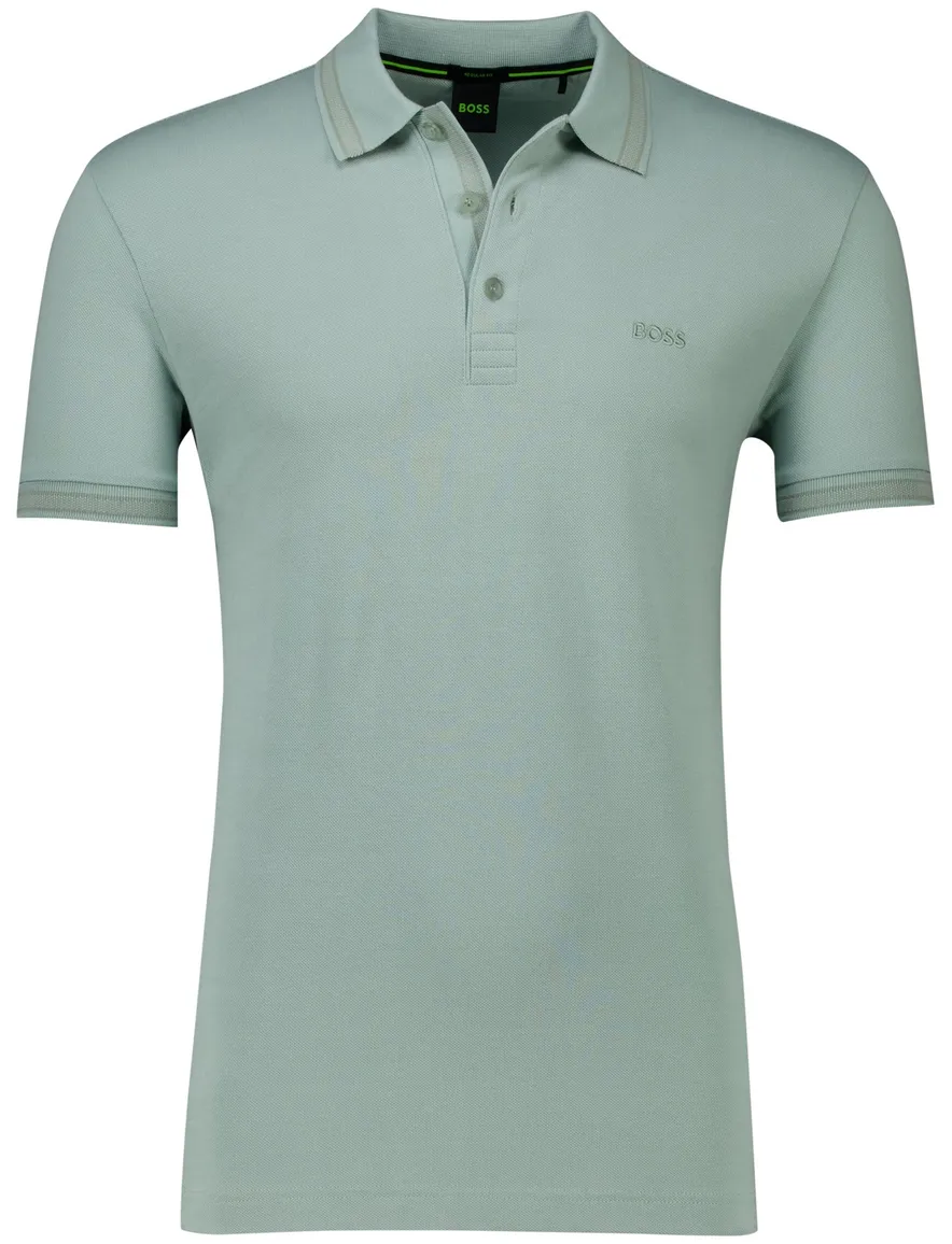 Boss Green Paddy polo effen groen katoen normale fit