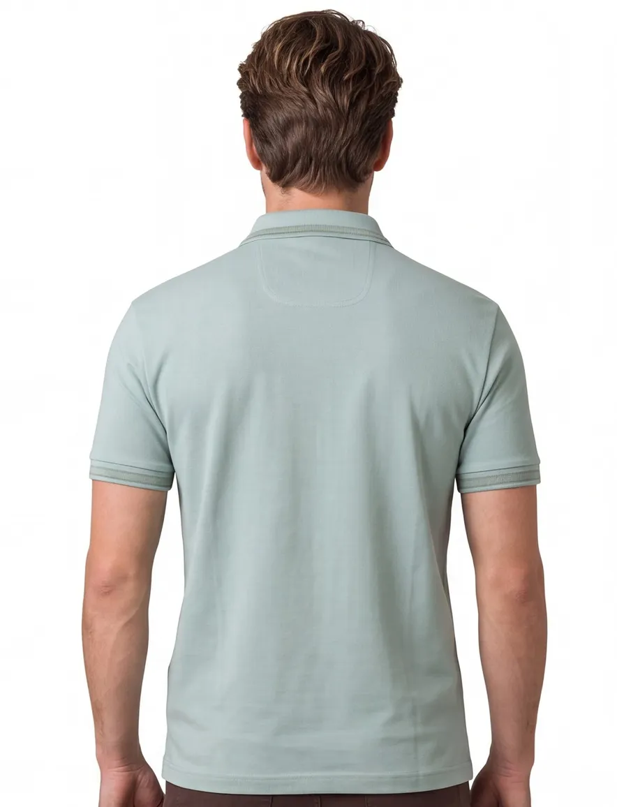 Boss Green Paddy polo effen groen katoen normale fit