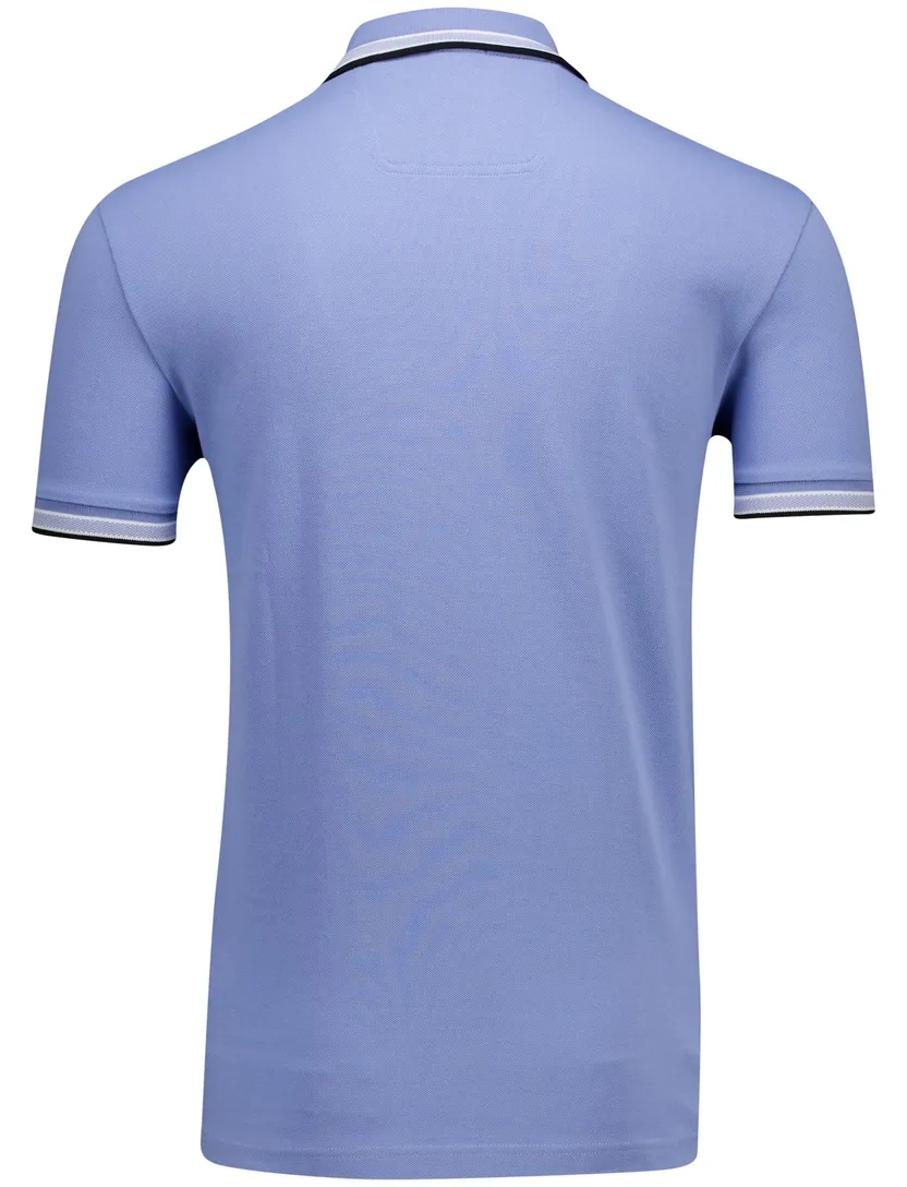 Boss Green Paddy effen blauw normale fit katoen