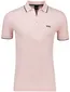 Boss Green polo roze korte mouw effen normale fit pique