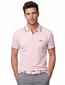 katoenen Boss Green polo roze effen korte mouw normale fit