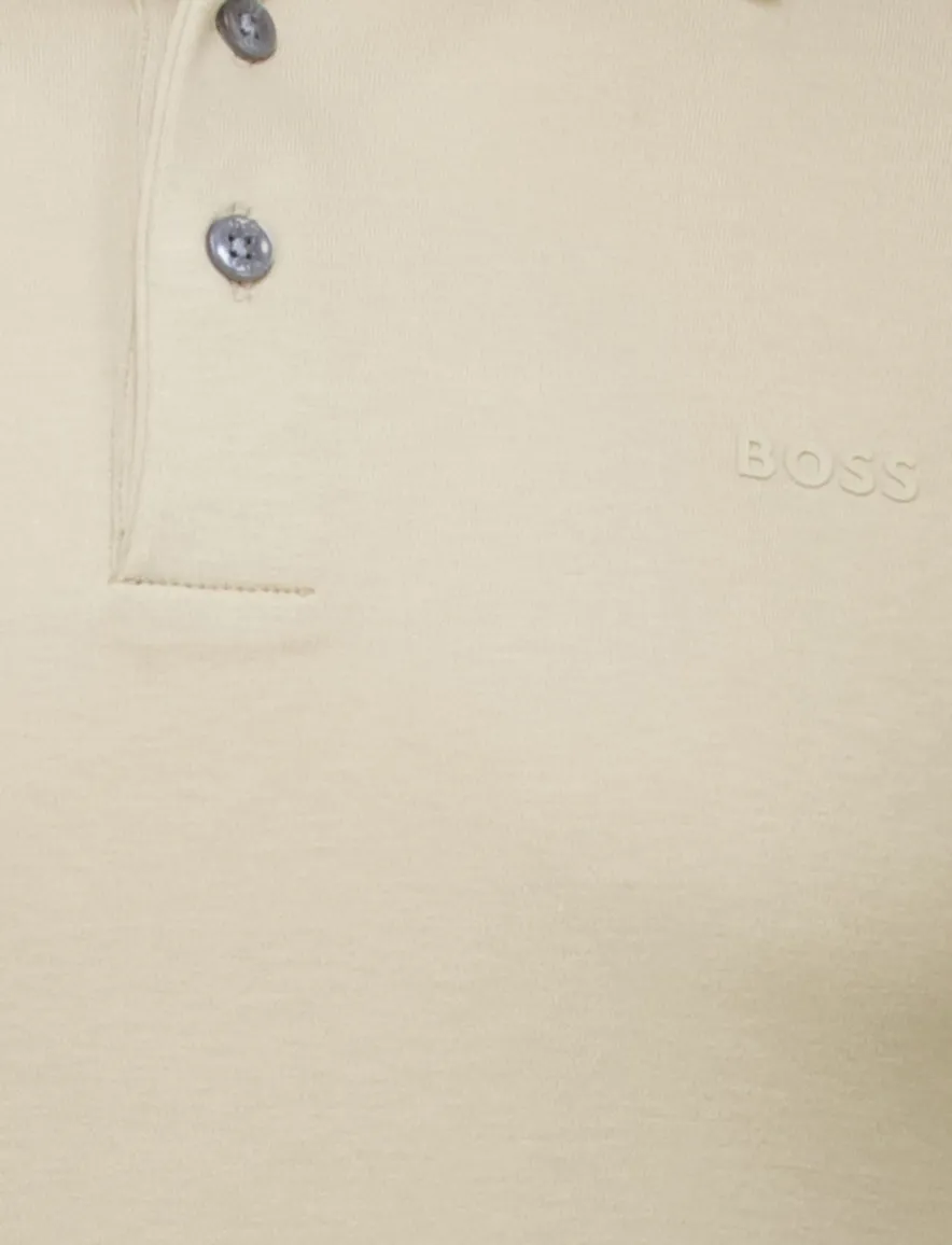 Boss Black Palosh polo beige jersey slim fit