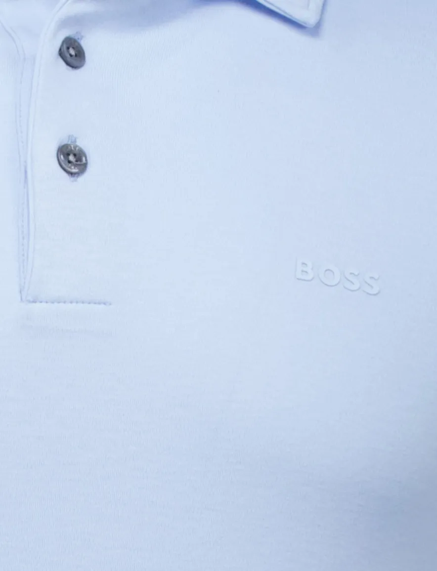 Boss Black Palosh polo lichtblauw jersey