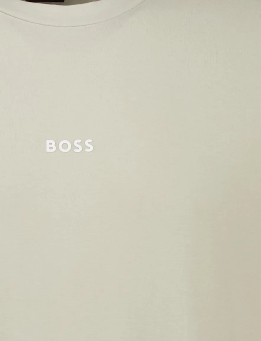 Boss Orange TChup effen beige normale fit katoen