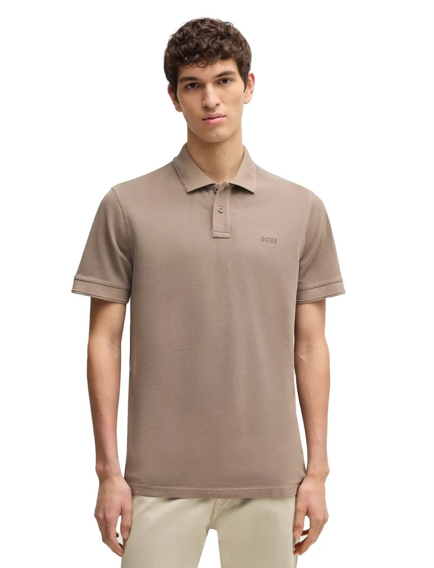 BOSS Orange poloshirt bruin Prime