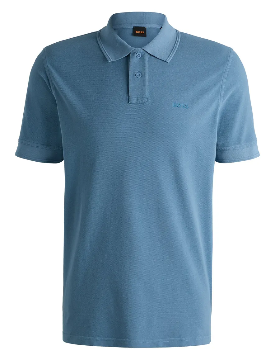 BOSS Orange poloshirt blauw Prime