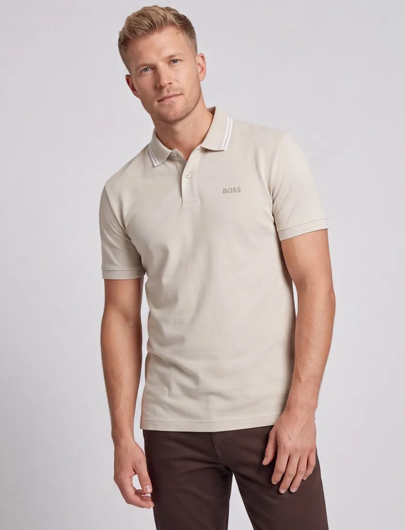 Hugo Boss Orange PeoxfordNew polo creme pique effen