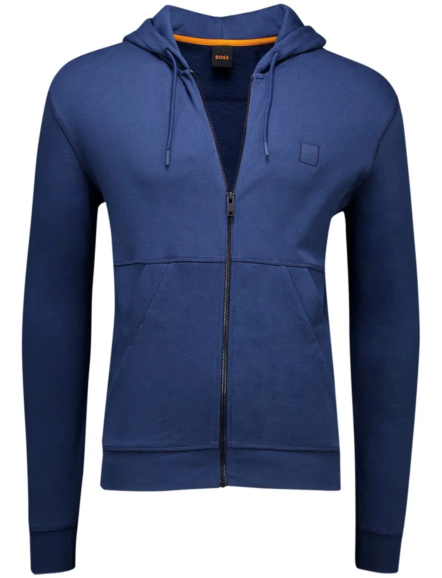 Hugo Boss Orange Zetalky vest blauw met capuchon