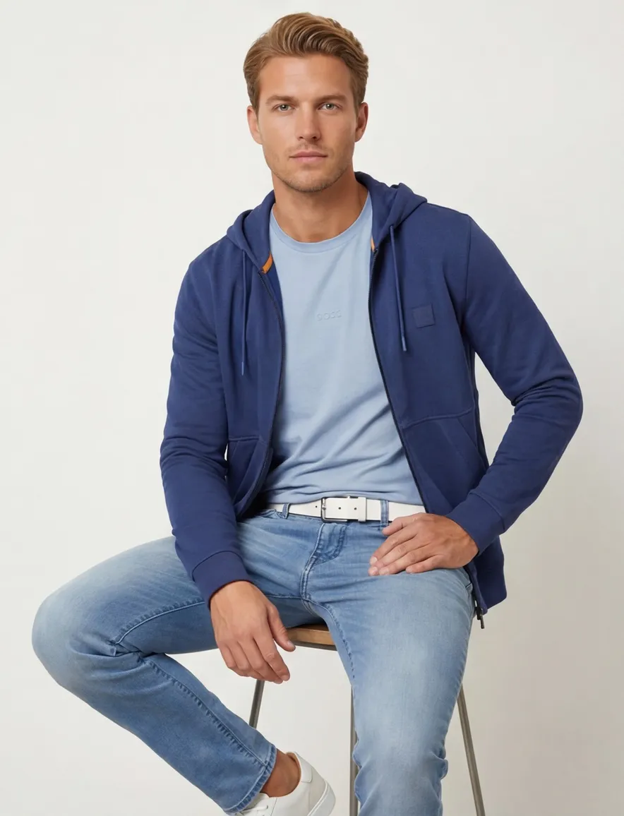 Hugo Boss Orange Zetalky vest blauw