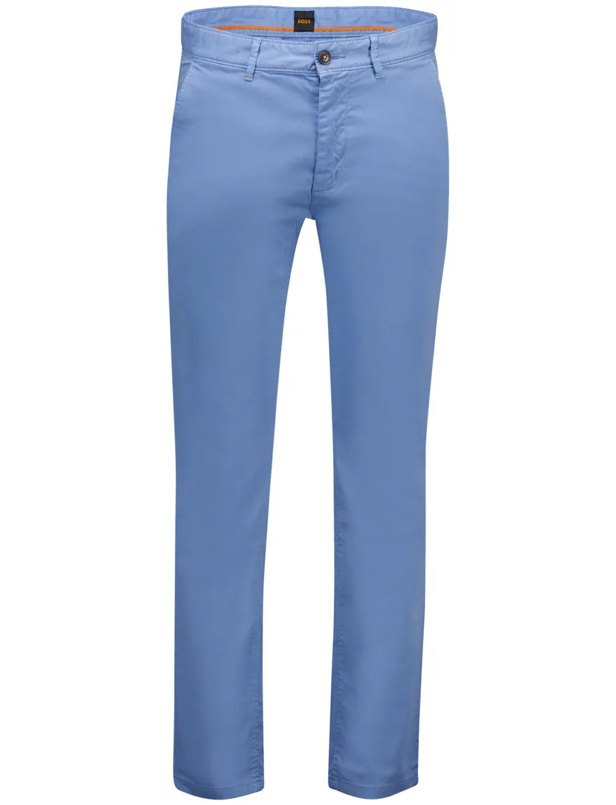 Boss Orange Pantalon chino blauw slim fit