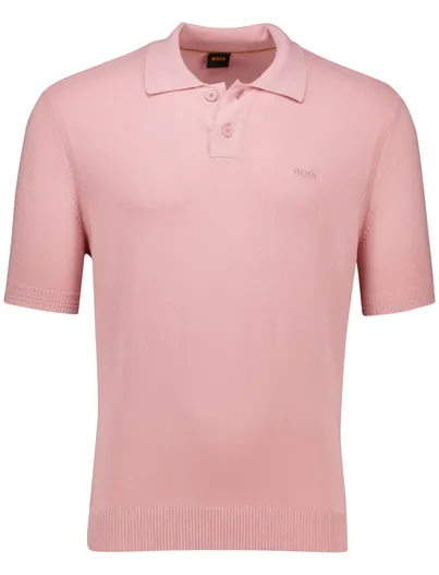 Hugo Boss Hugo Boss Orange polo roze met boord