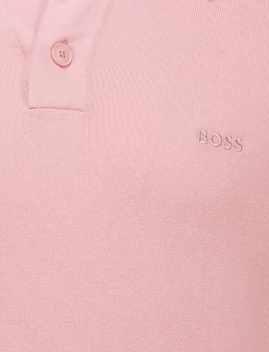 Hugo Boss Orange Asac P polo roze met boord