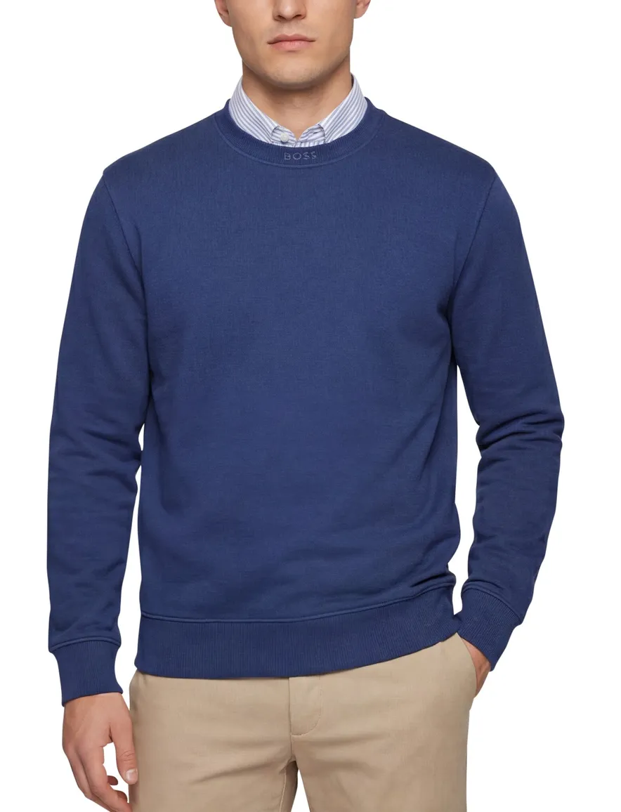 Hugo Boss Orange We Dye trui blauw