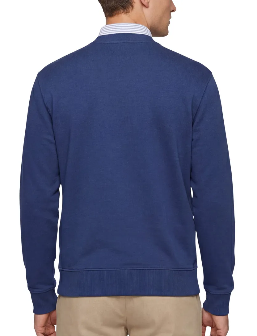 Hugo Boss Orange We Dye trui blauw effen