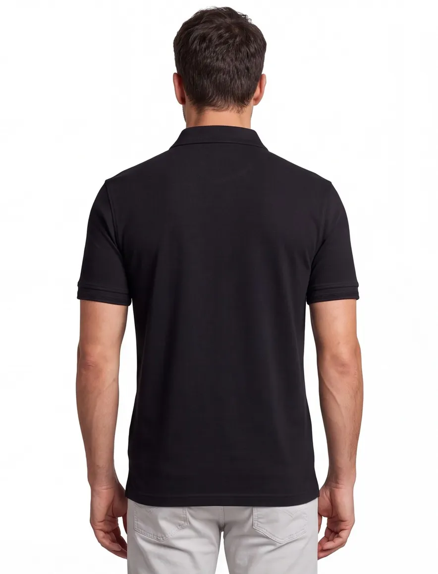 Boss Orange Polo Interlock zwart