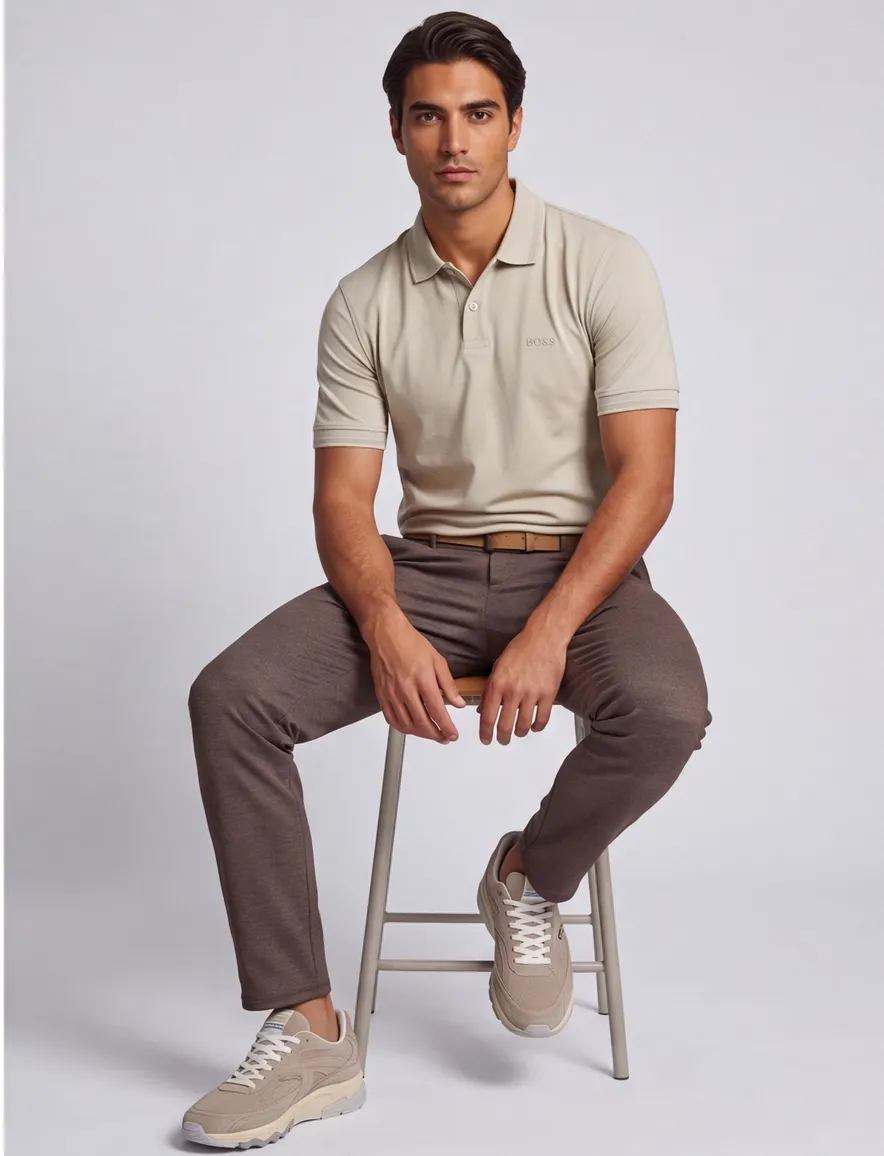 Hugo Boss Orange Pe Interlock polo licht groen