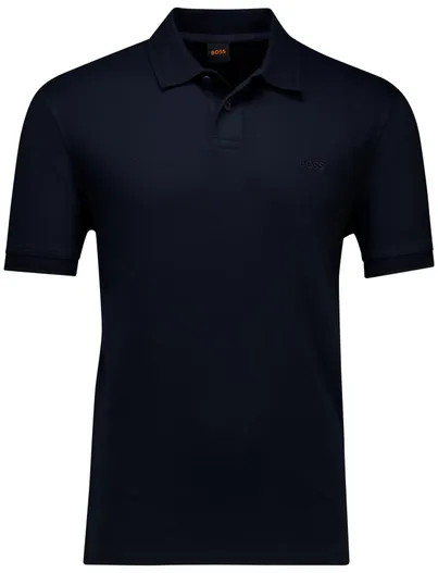Hugo Boss BOSS polo korte mouw donkerblauw PE Interlock
