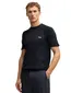 BOSS green t-shirt zwart effen ronde hals