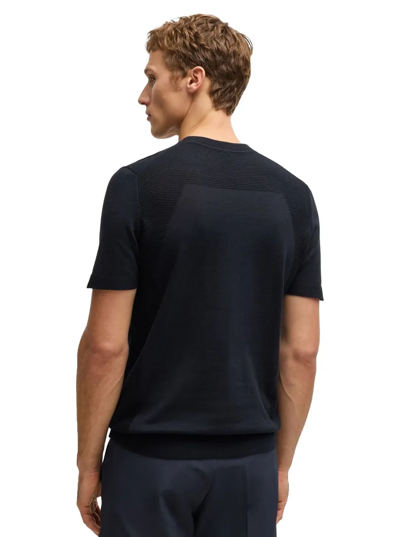 BOSS Green t-shirt navy effen