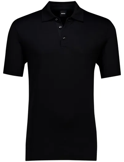 Hugo Boss Boss Black H-Press poloshirt korte mouw zwart 3-knoops