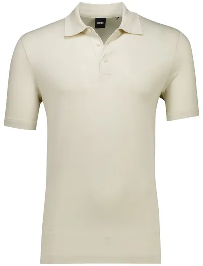 Hugo Boss poloshirt korte mouw creme Hugo Boss Press