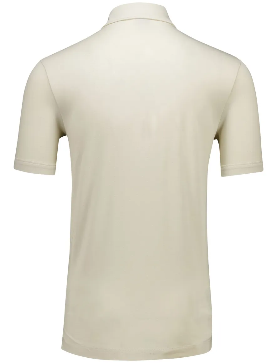 Boss Black H-Press poloshirt korte mouw creme 3-knoops