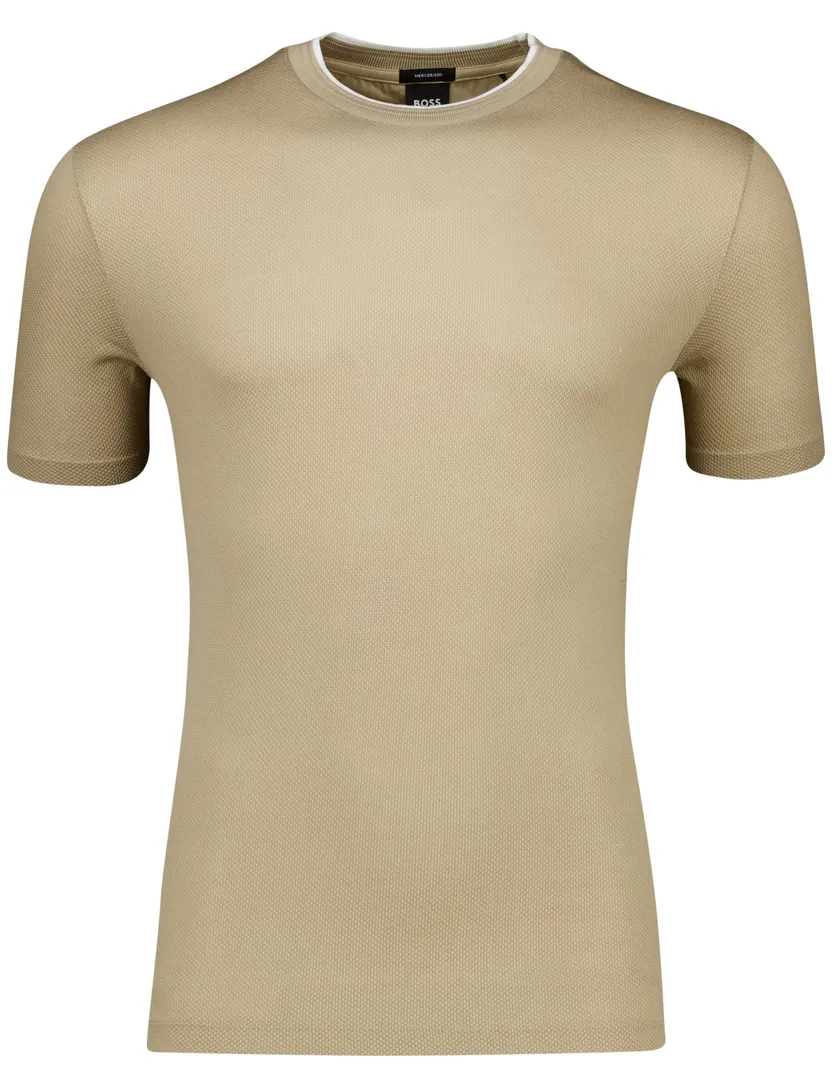 BOSS Black H-Thompson t-shirt beige katoen