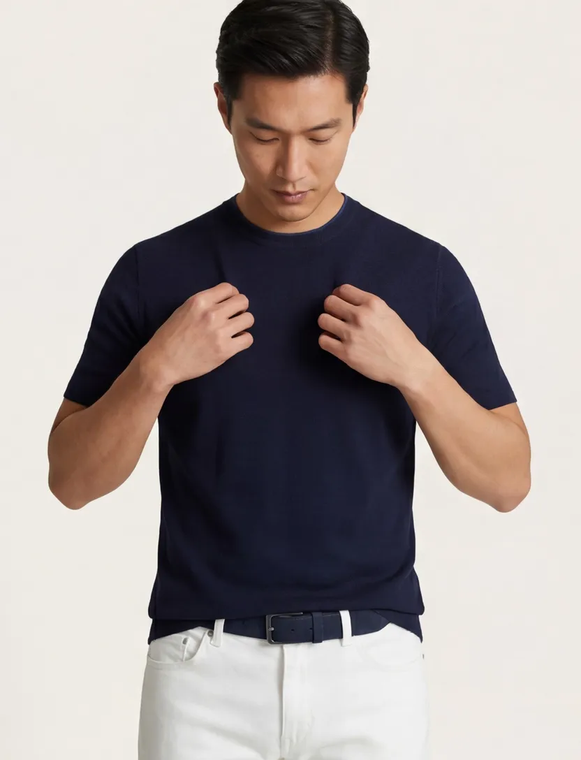 Hugo Boss Black t-shirt donkerblauw H-Thompson