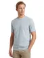 BOSS Black t-shirt lichtblauw effen katoen