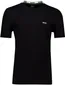 Boss green taddy t-shirt katoen effen zwart normale fit