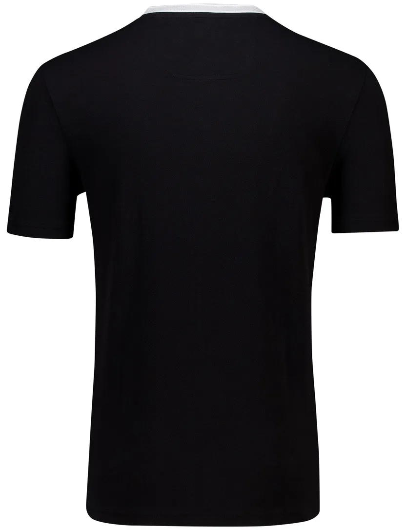 katoenen Boss green taddy t-shirt effen zwart