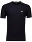 Boss Green T-shirt Taddy Tee donkerblauw effen pique