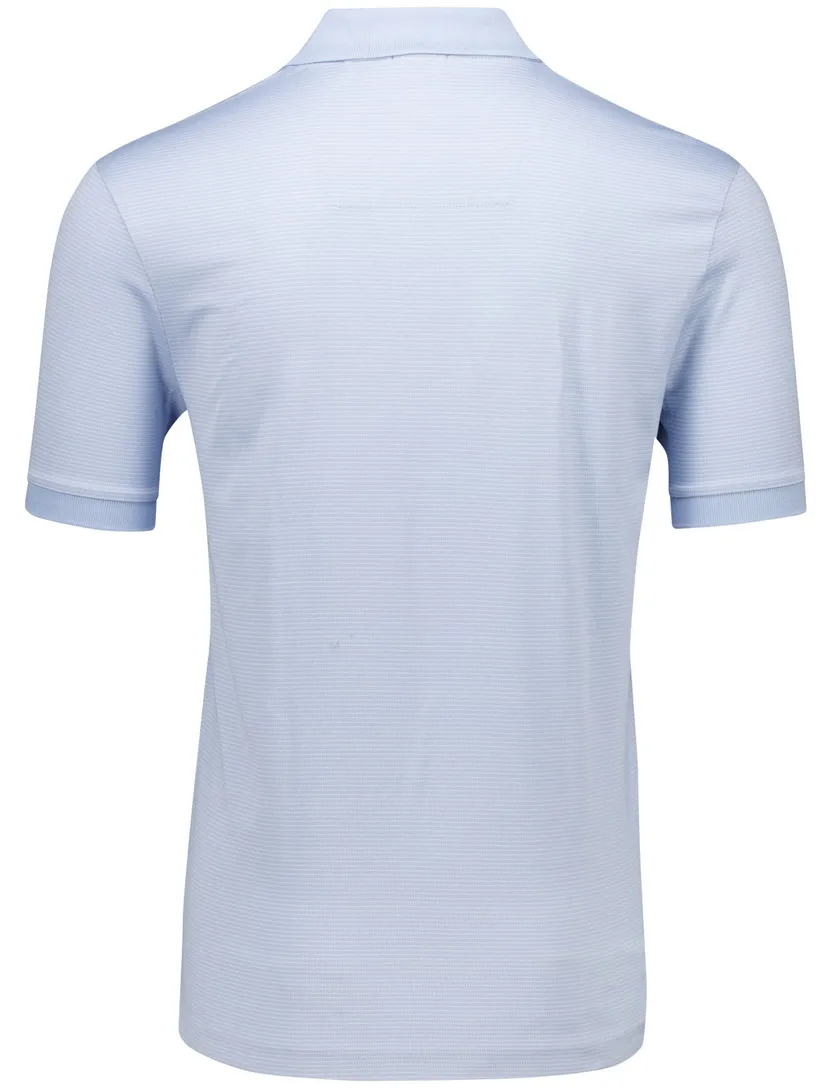 Katoenen Boss Black H-parlay polo lichtblauw effen normale fit