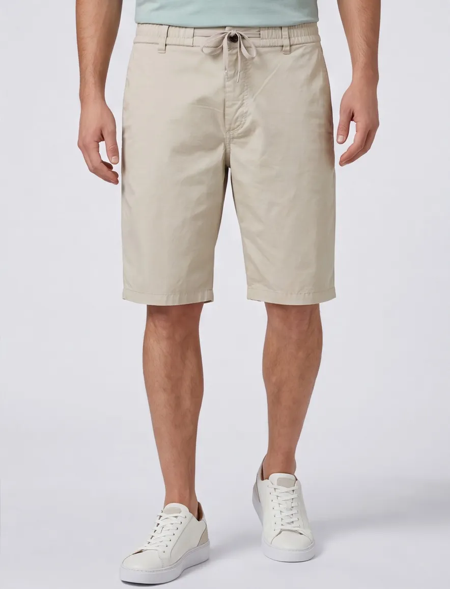 Boss Orange korte broek beige normale fit