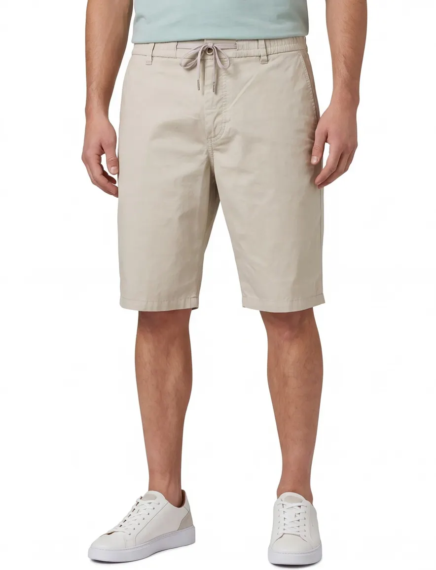 Boss Orange korte broek beige normale fit