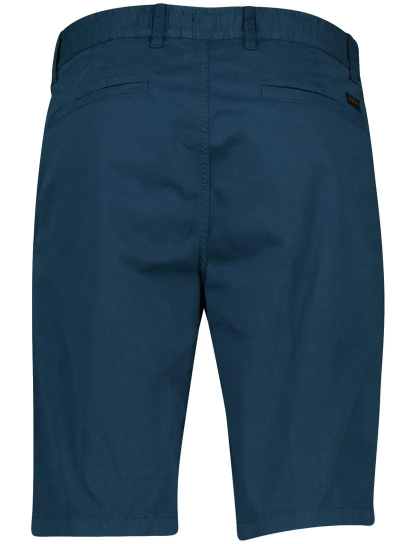 bermuda BOSS Tapered Fit katoen blauw