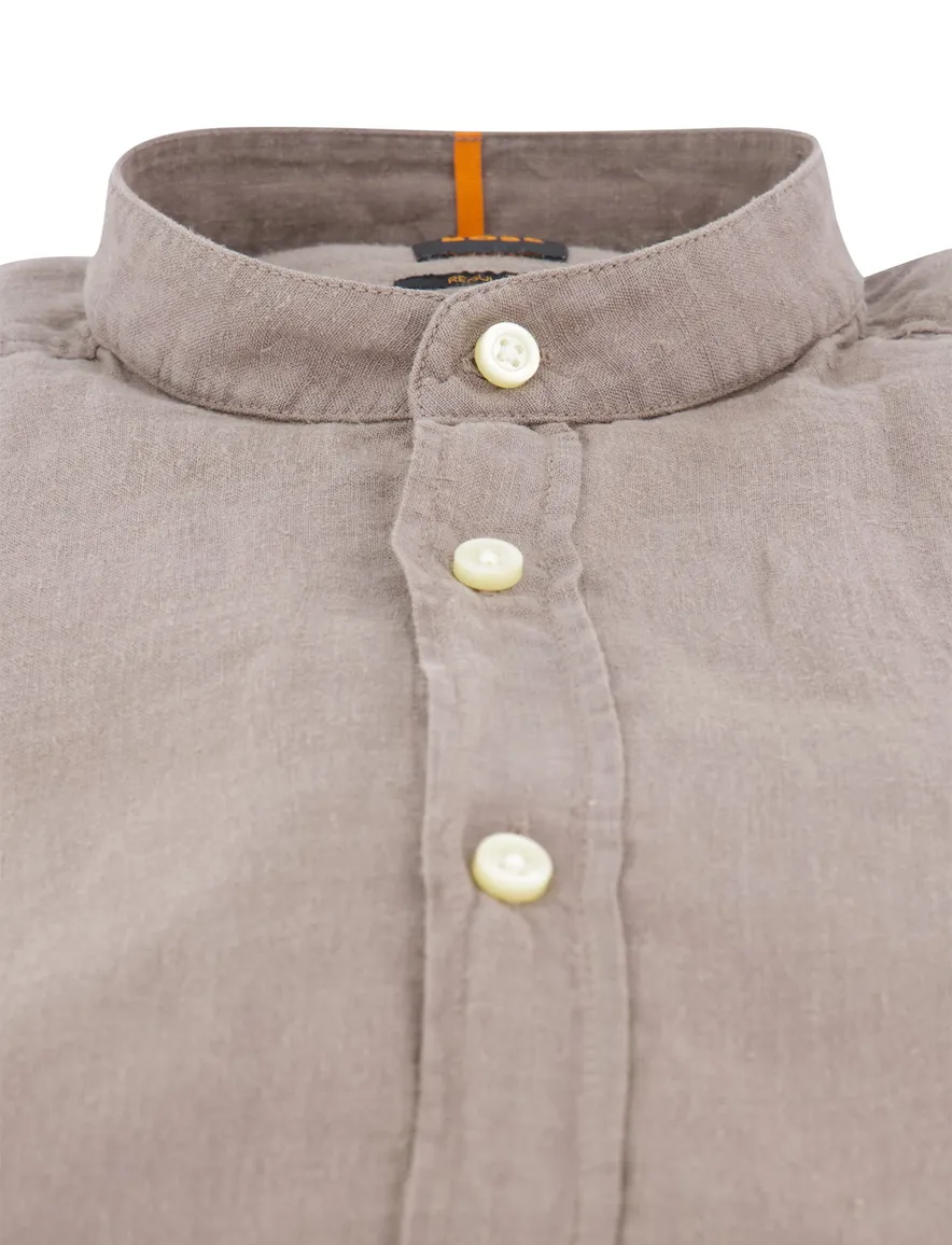 Boss Orange Race overhemd bruin regular fit