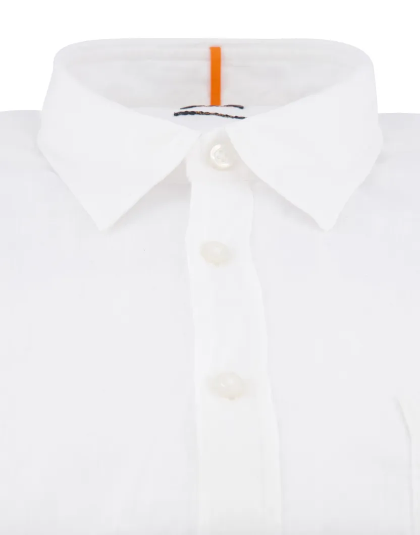Hugo Boss Orange overhemd wit lange mouw effen