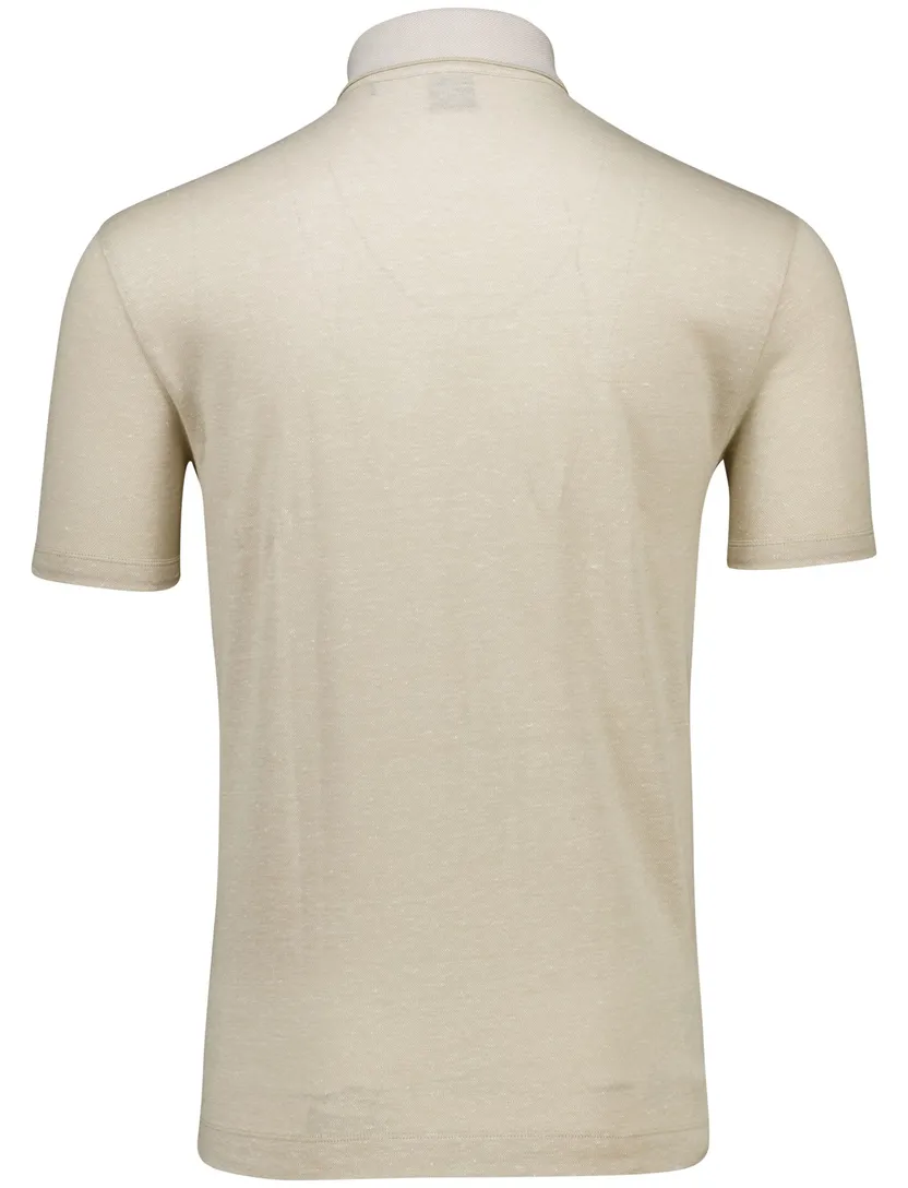 Hugo Boss Black linen blend H-Press polo beige