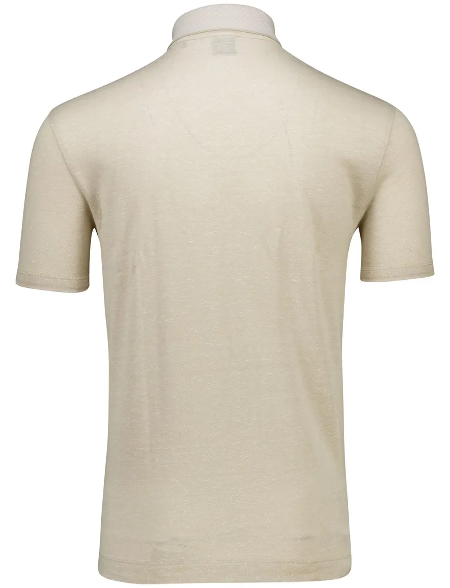 Hugo Boss Black linen blend H-Press polo beige