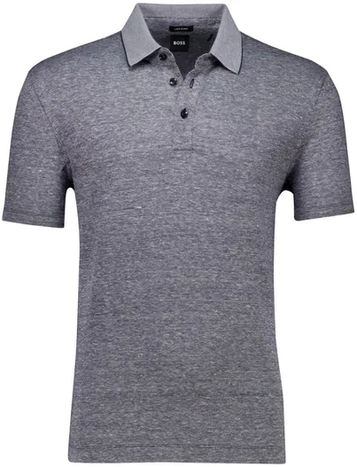 Hugo Boss Hugo Boss linen blend H-press grijs 3-knoops