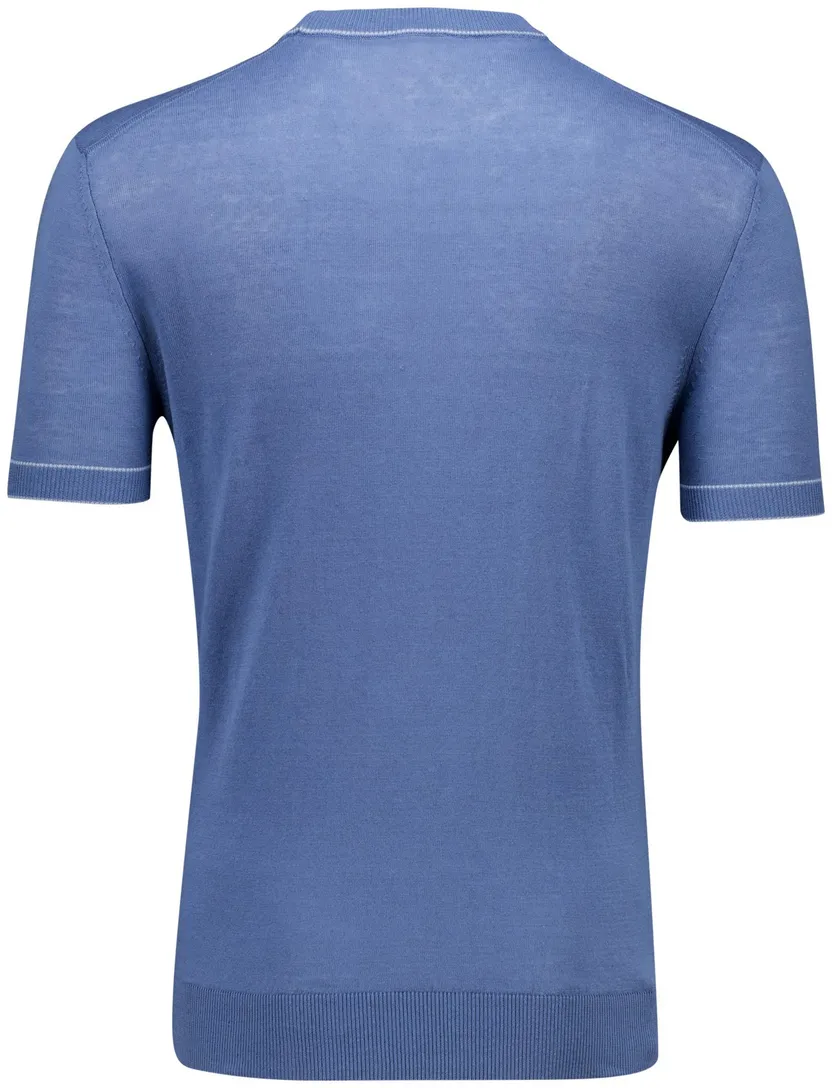 blauw Hugo Boss T-shirt H-Jiovanni met boord