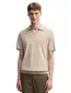 BOSS Black poloshirt beige v-hals