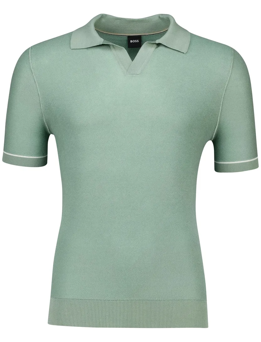 Hugo Boss Black H-Jianluca v-hals polo groen