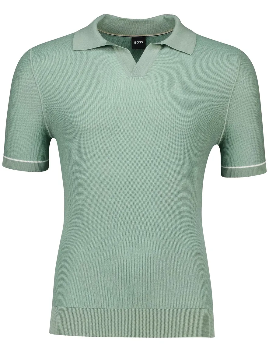 Hugo Boss Black H-Jianluca v-hals polo groen